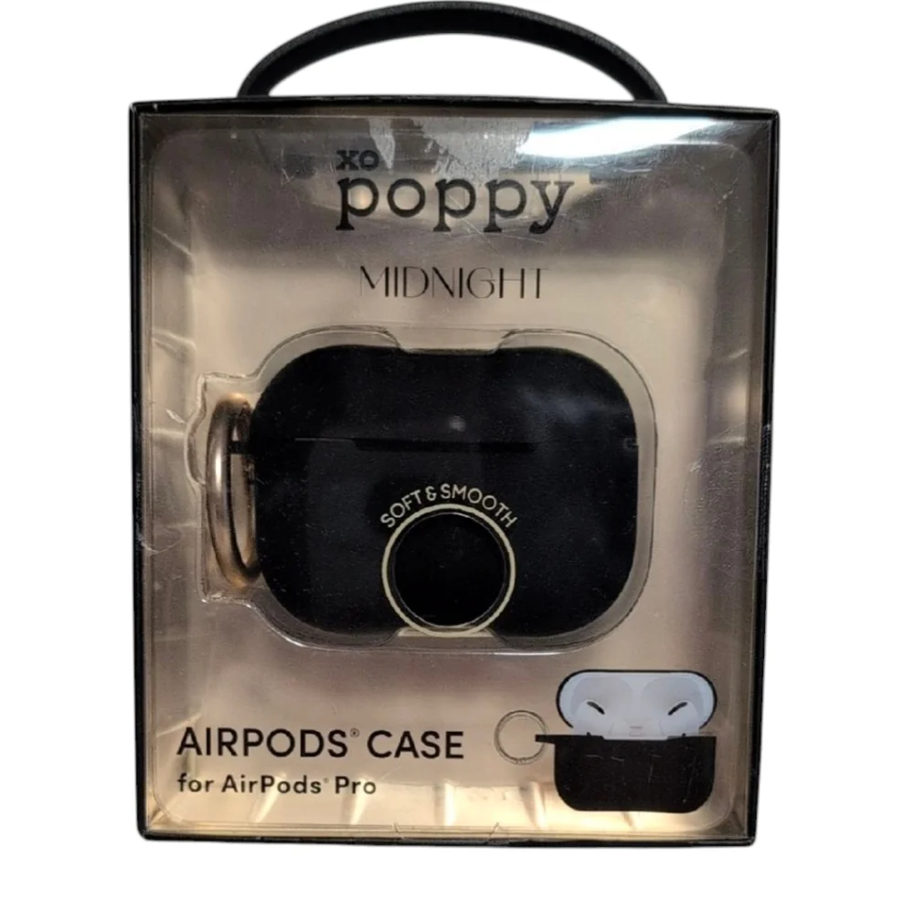 XO Poppy Midnight Black AirPods Pro Case